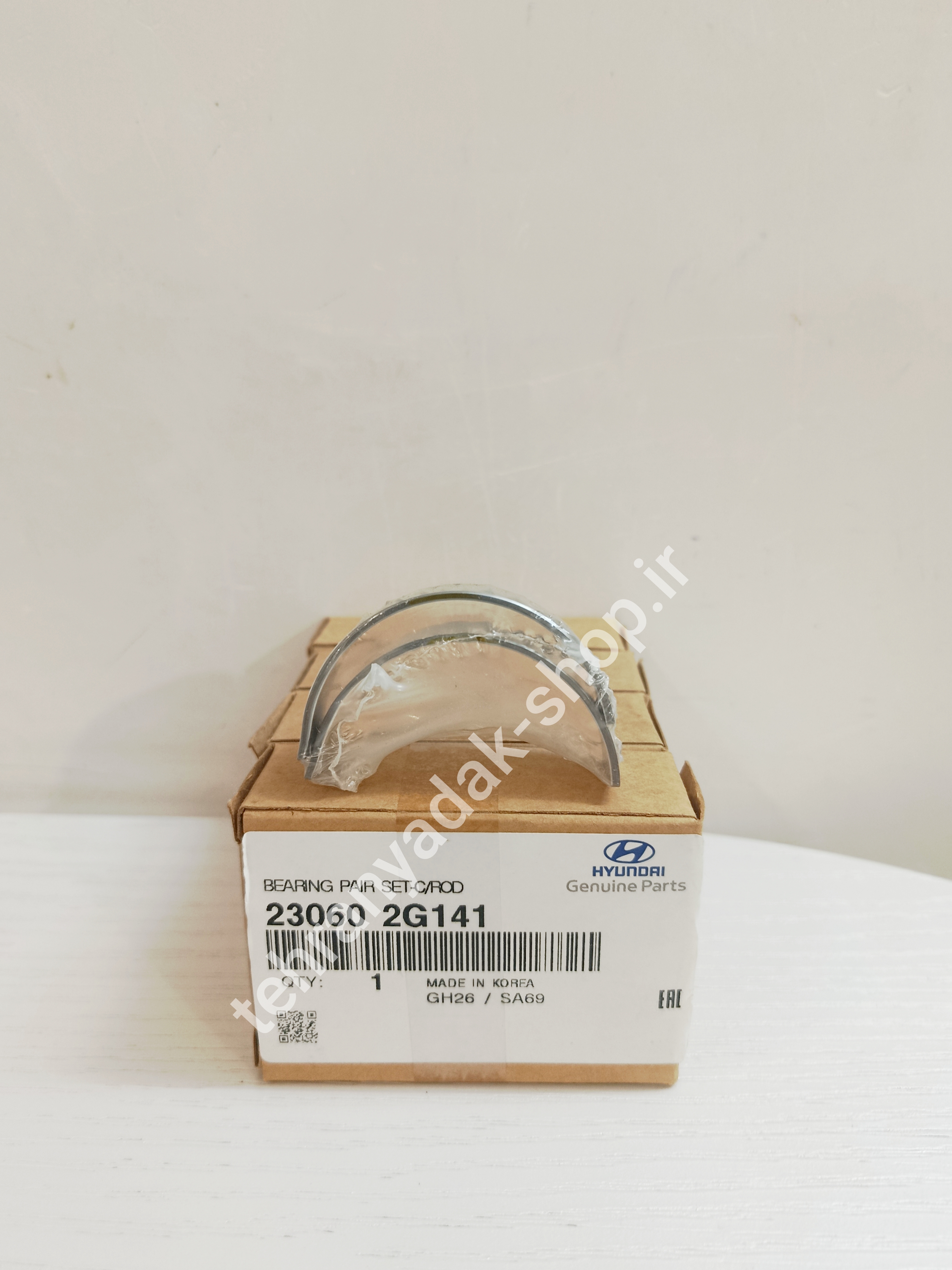 تصویر یاتاقان متحرک استاندارد زرد هیوندای و کیا اسپورتیج ، اپتیما ، سراتو سایپا ، سورنتو ، سانتافه ، توسان ، سوناتا ، جنسیس کوپه اصلی 230602G141 BEARING PAIR SET C/ROD