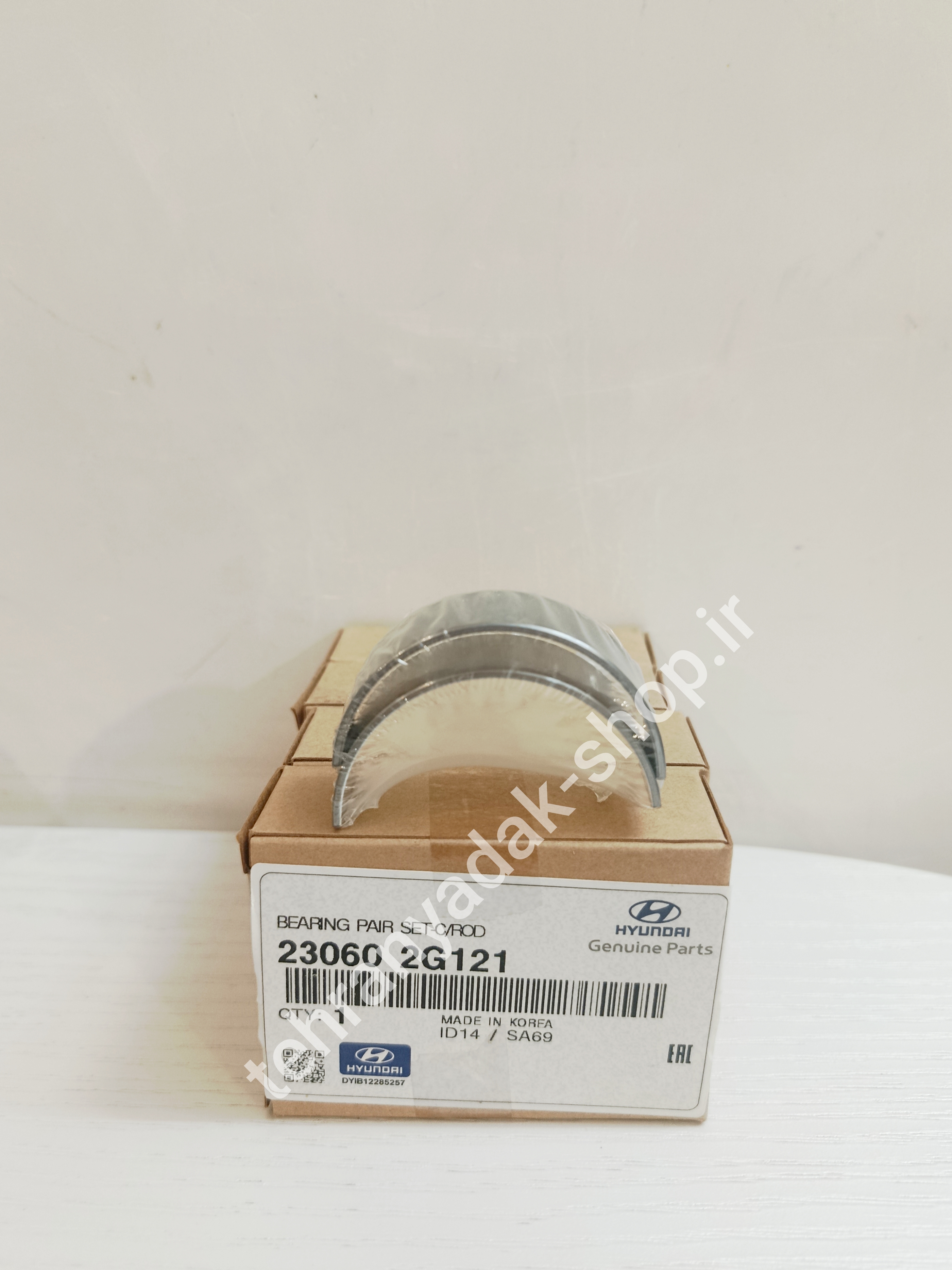 تصویر یاتاقان متحرک استاندارد بی رنگ هیوندای و کیا اصلی جنیون 230602G121 BEARING PAIR SETC/ROD